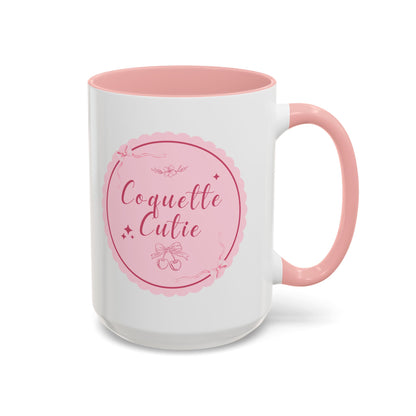 Coquette Cutie Accent Coffee Mug  - Pink