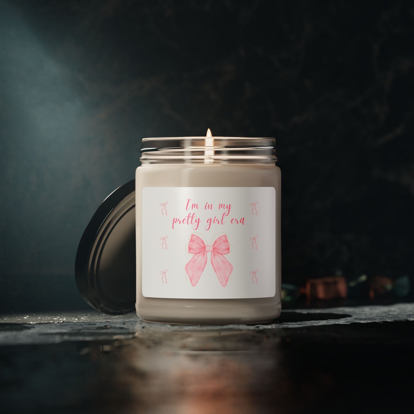 Pretty Girl Bow Scented Soy Candle - 9oz