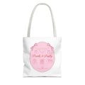 Pearls & Poetry Pink Ballet Tote Bag — Cute Dance-Themed Reusable Shopper