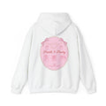 Pearls & Poetry Hoodie — Pink Ballet Emblem Hooded Sweatshirt