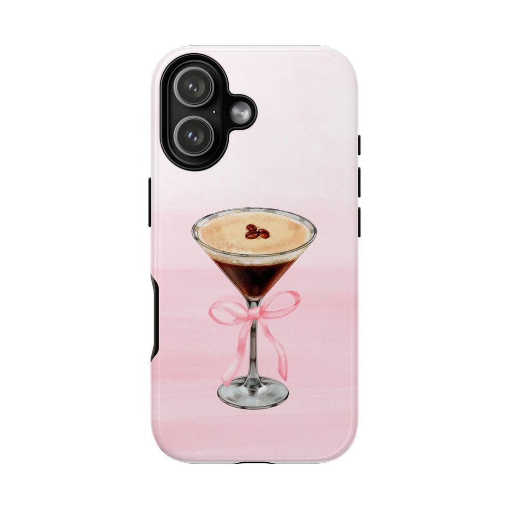 Espresso Martini with bow Phone Case