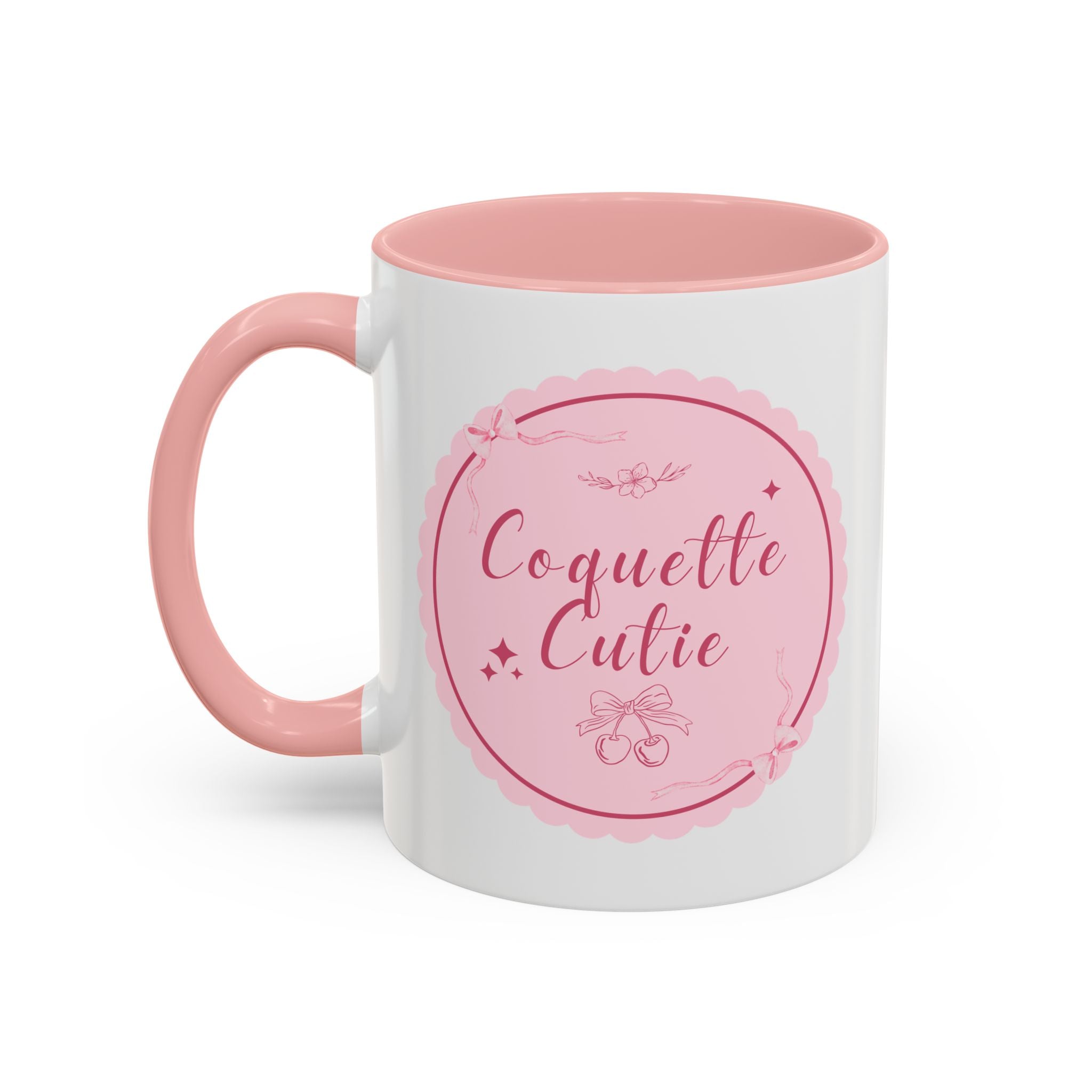 Coquette Cutie Accent Coffee Mug  - Pink