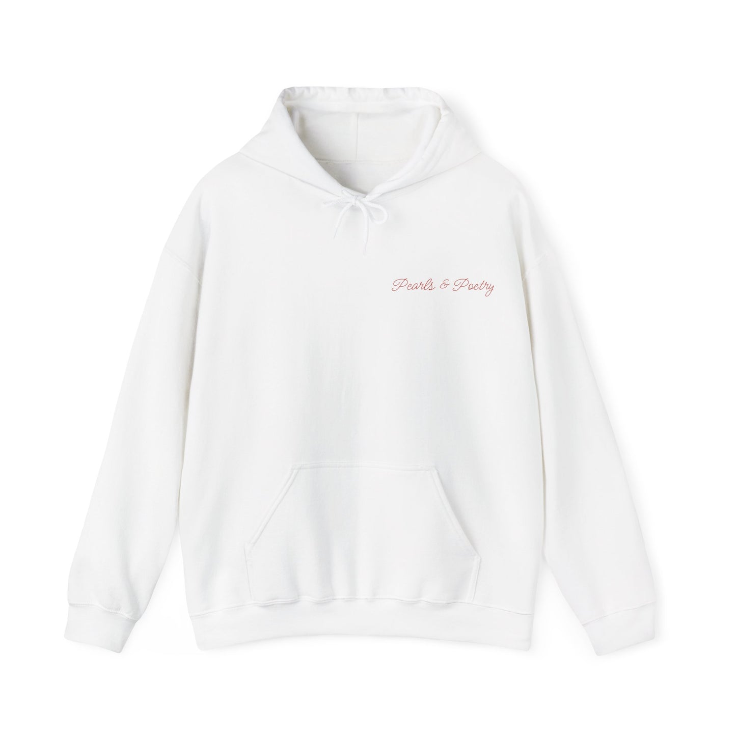 Pearls & Poetry Hoodie — Pink Ballet Emblem Hooded Sweatshirt