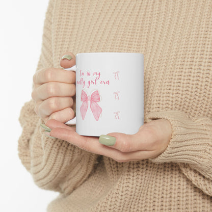 Ceramic Mug — Pink Ballet Dancer Design, 'Pretty in Pink' Tea Coffee Cup (11oz, 15oz)