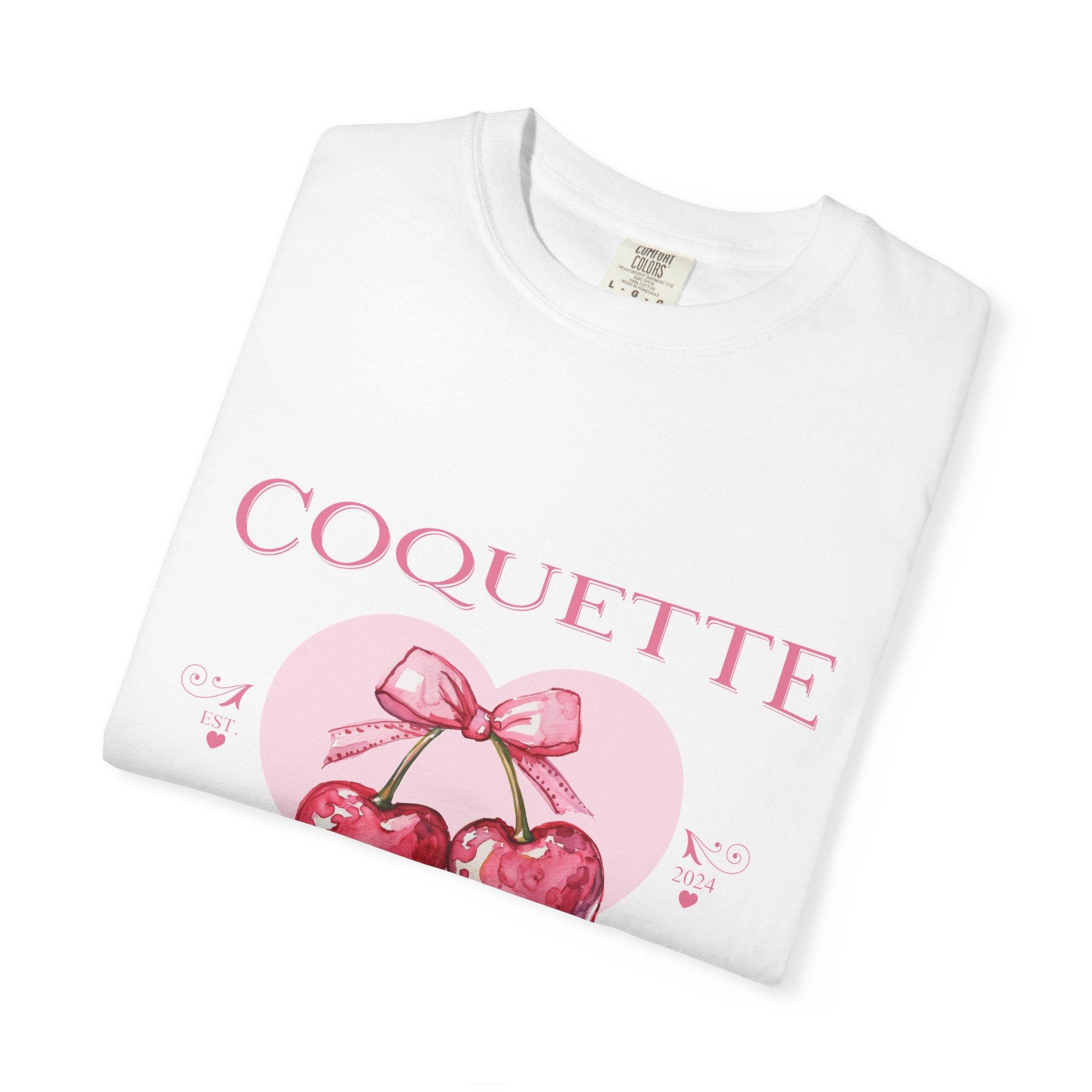 Coquette Mommy's Club T-Shirt — Cute Cherry with Bow Mom Tee