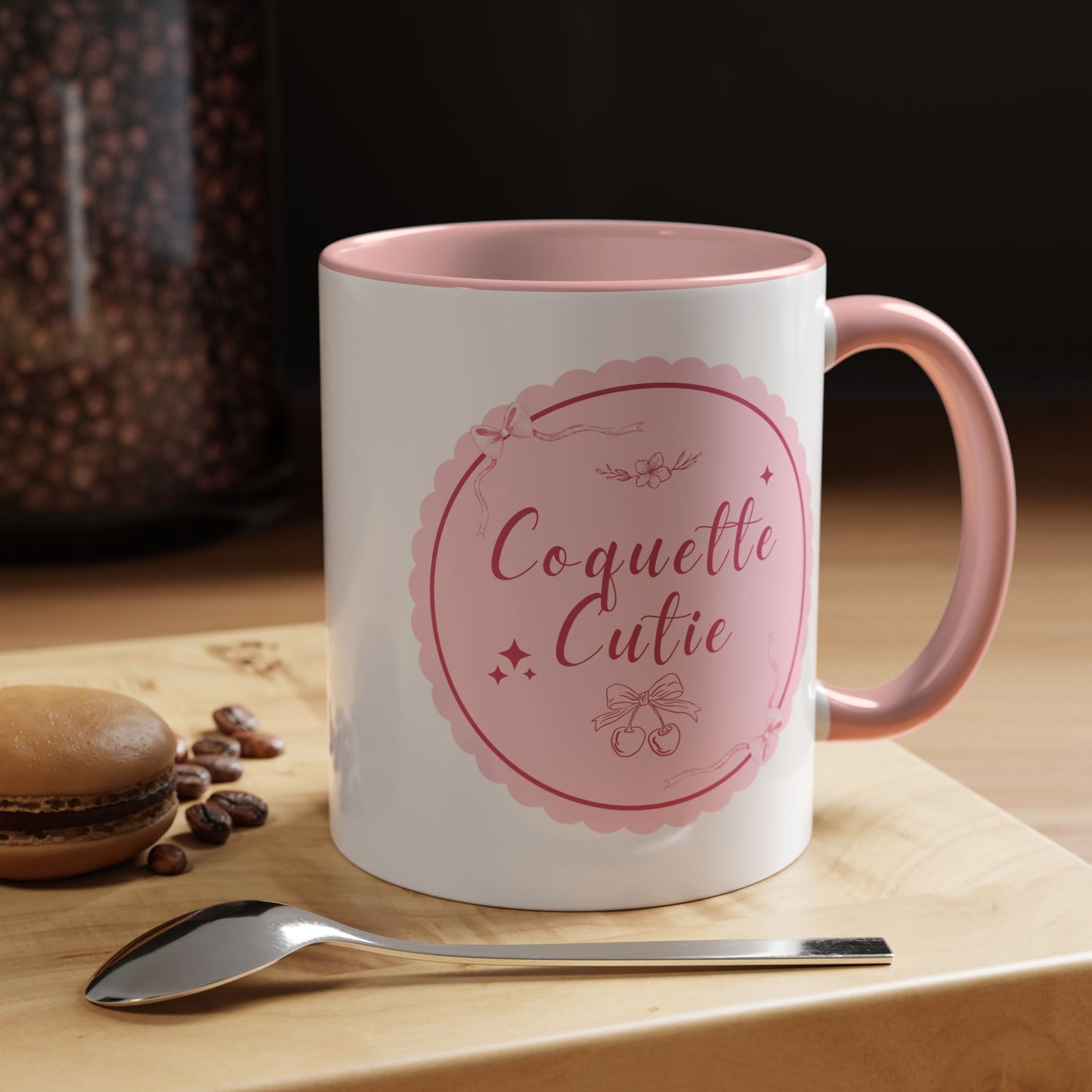 Coquette Cutie Accent Coffee Mug  - Pink