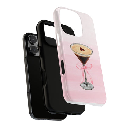 Espresso Martini with bow Phone Case