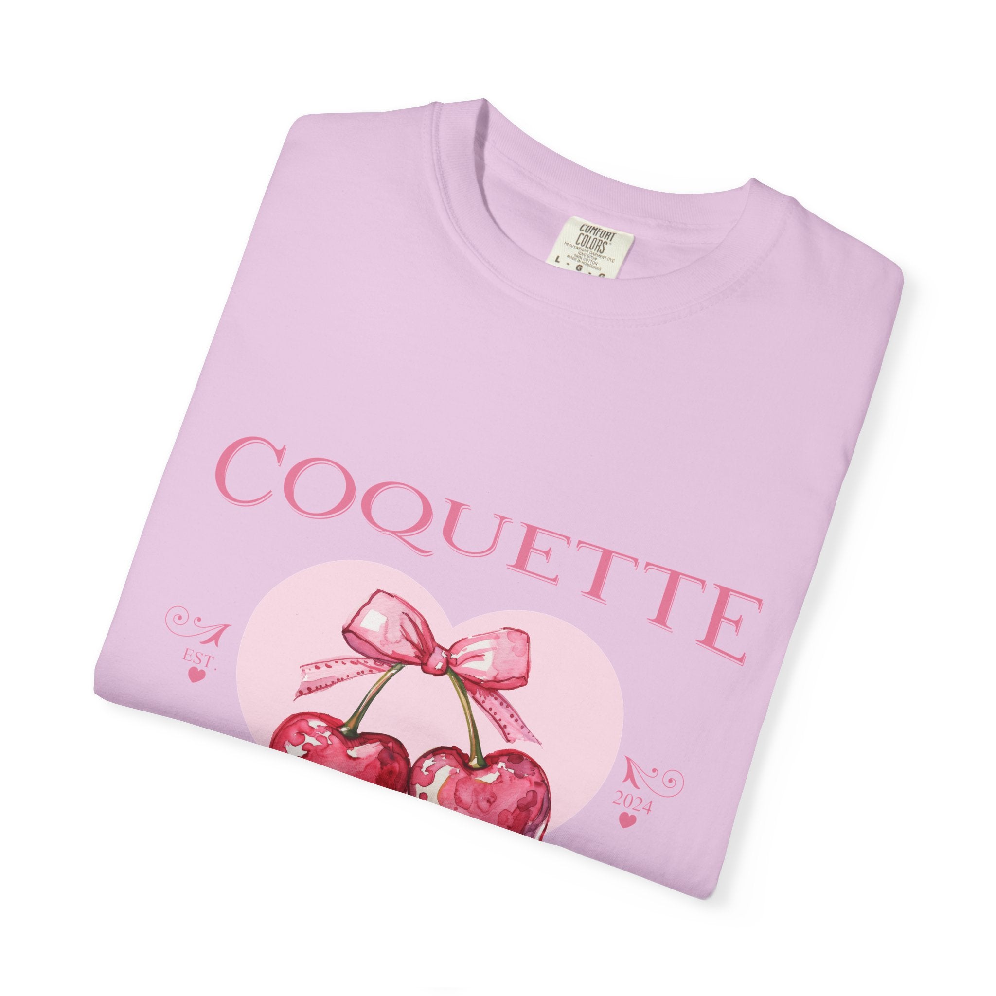 Coquette Mommy's Club T-Shirt — Cute Cherry with Bow Mom Tee