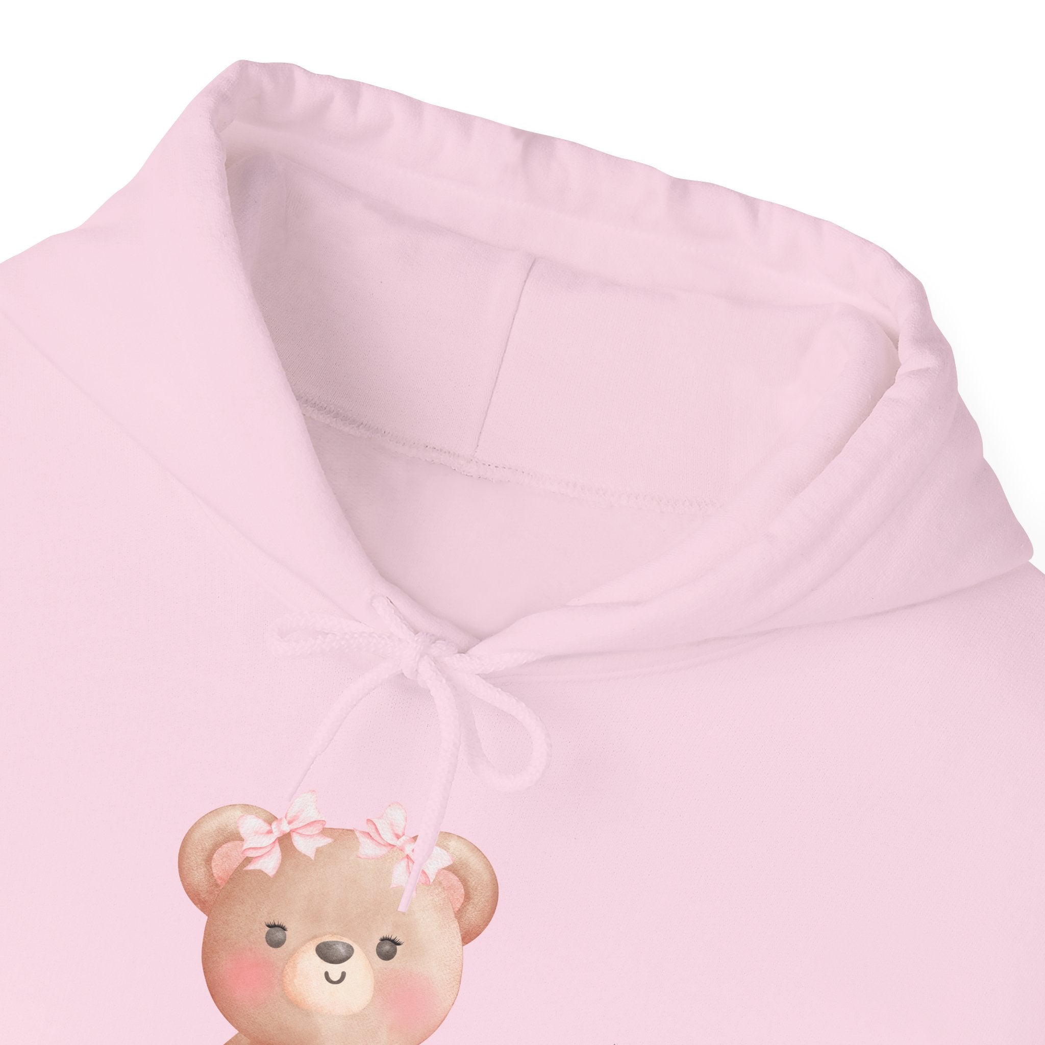 Cute Pink Teddy Bear Hoodie — Cozy Cute Graphic Sweatshirt