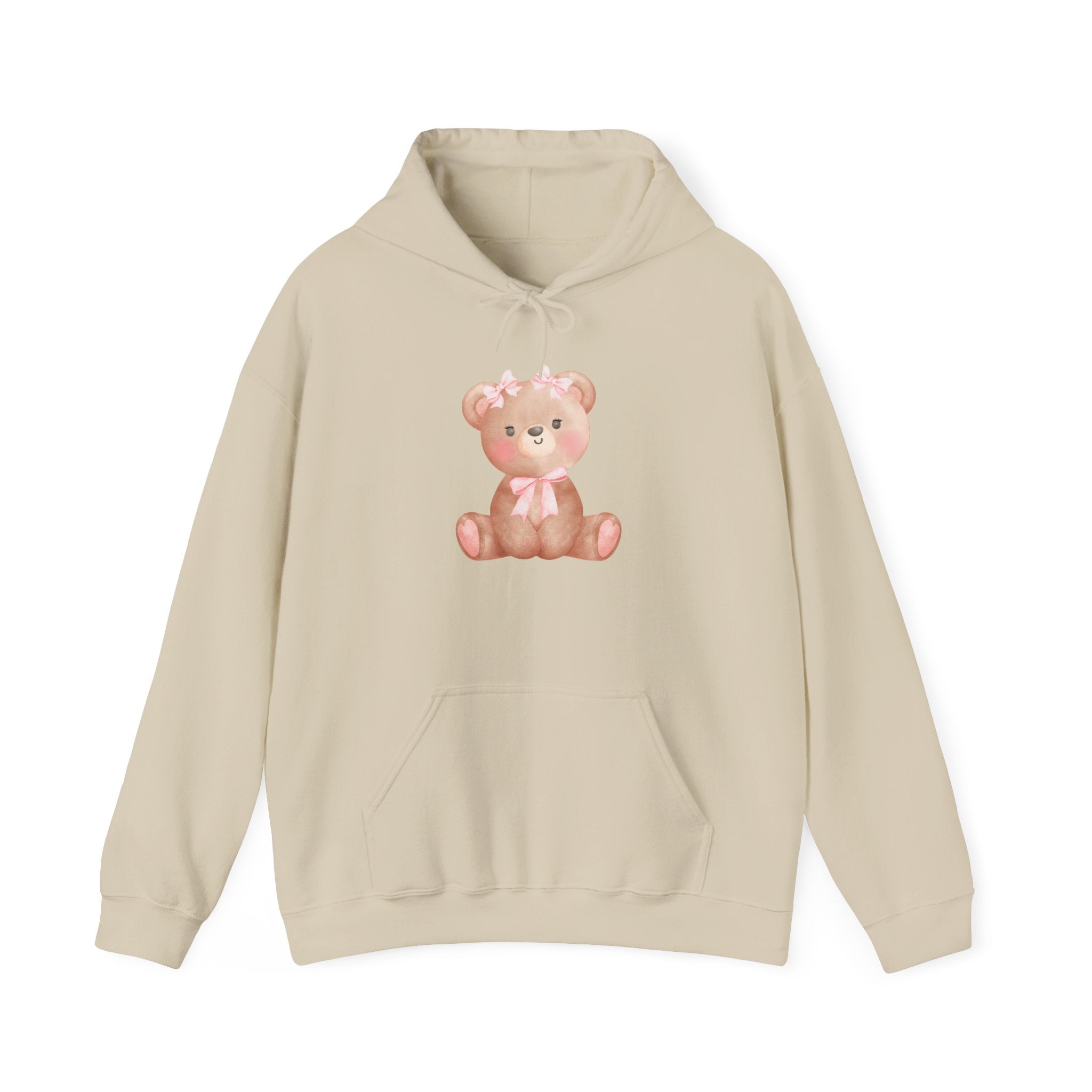 Cute Pink Teddy Bear Hoodie — Cozy Cute Graphic Sweatshirt
