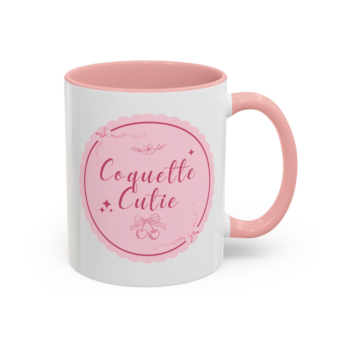Coquette Cutie Accent Coffee Mug  - Pink