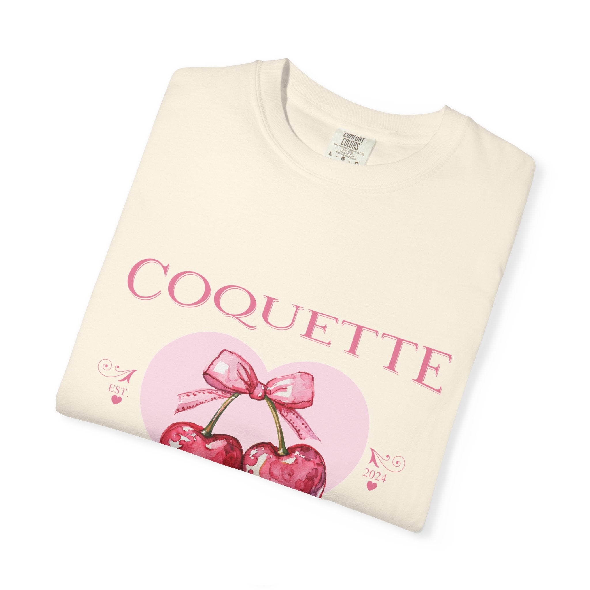 Coquette Mommy's Club T-Shirt — Cute Cherry with Bow Mom Tee