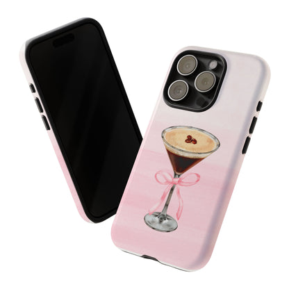 Espresso Martini with bow Phone Case