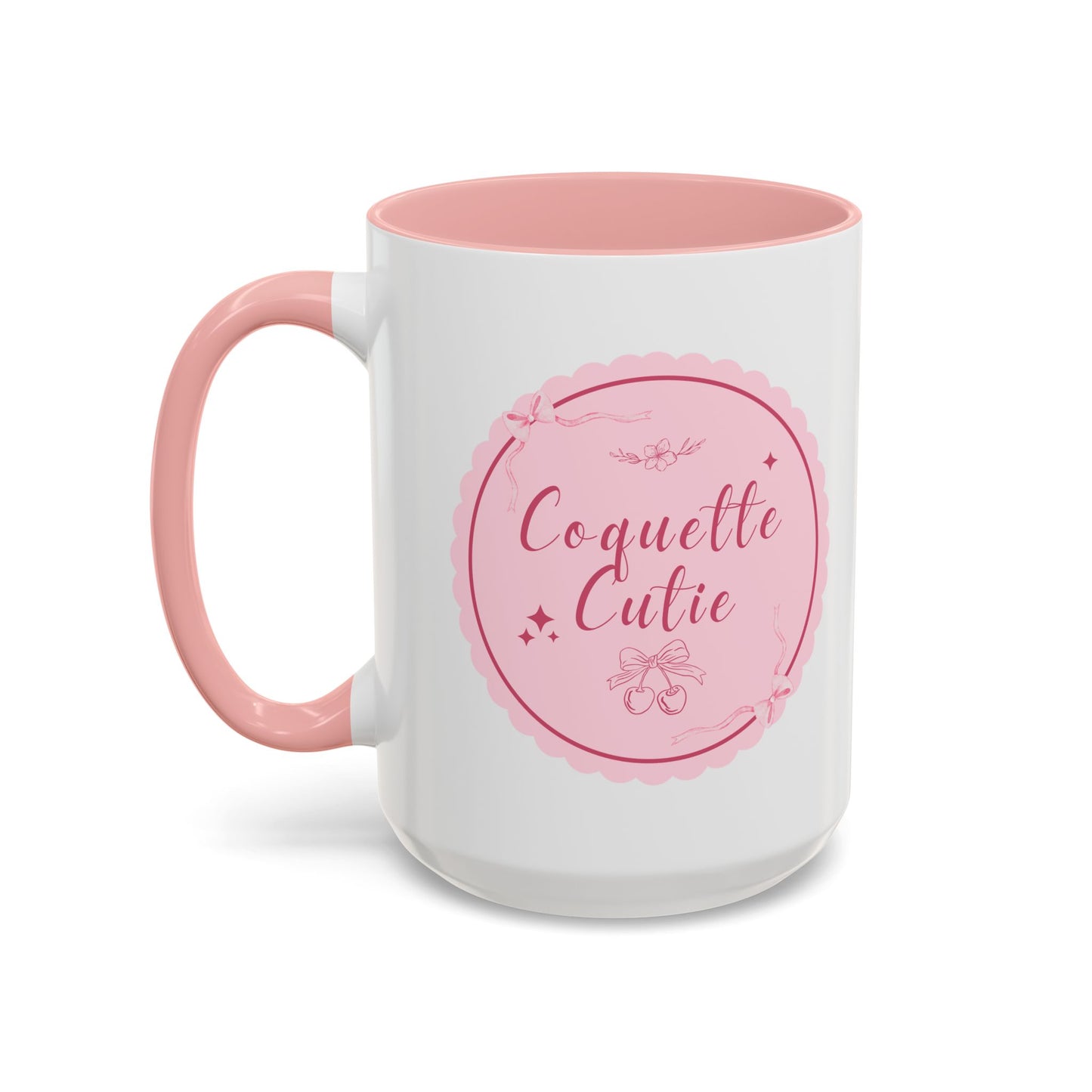 Coquette Cutie Accent Coffee Mug  - Pink