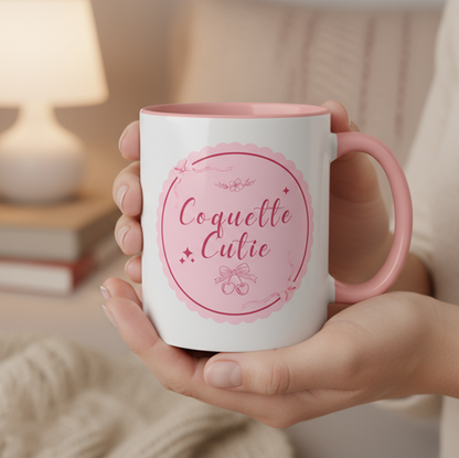 Coquette Cutie Accent Coffee Mug  - Pink
